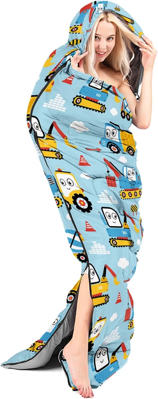 Sleeping Bags for Adults and Kids Backpacking Camping Sleeping Bags for Girls and Boys Lightweight Waterproof Cold/Warm 3-Season