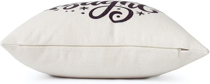 Holiday Pillow Cover, Merry and Bright, 18" x18"