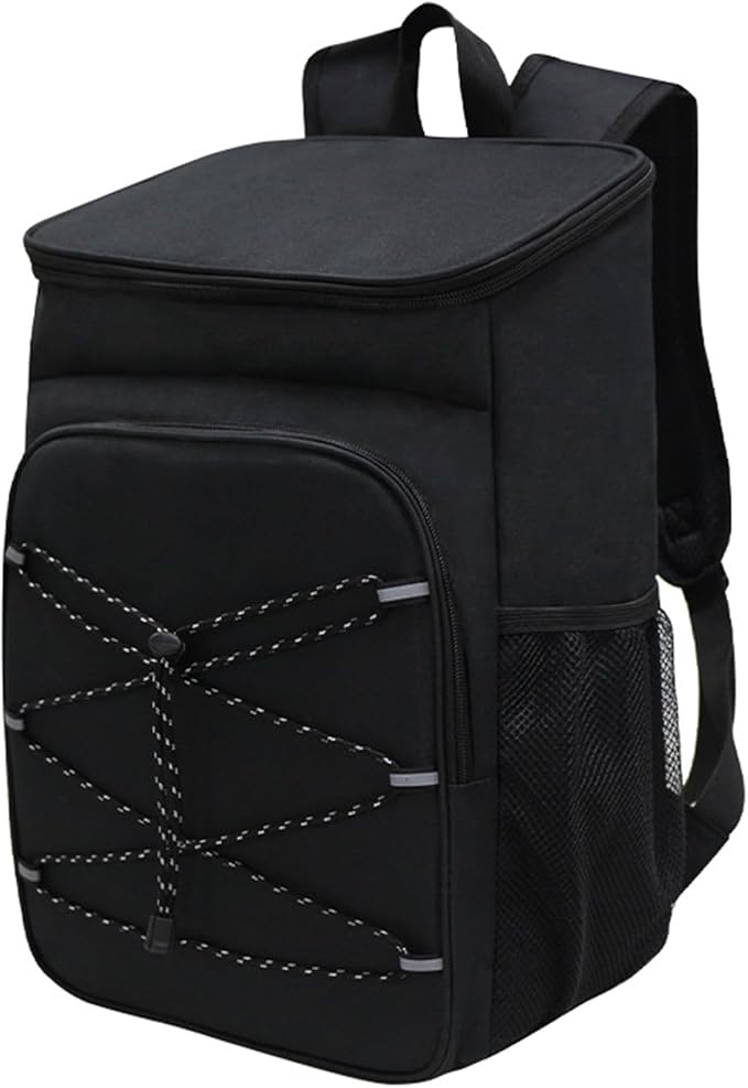 Cooler Backpack Cool Bag 36 Cans Insulated Picnic Backpack Waterproof Leak Proof Cooler Backpack for Camping Hiking Lunch BBQ Black Cooler Backpack Cool Bag Backpack Insulated Backpack Cooler