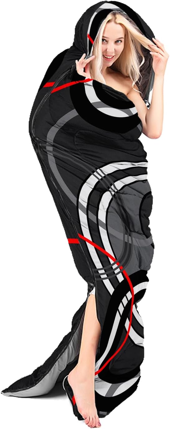 Sleeping Bags for Adults and Kids Camping Sleeping Bags for Girls and Boys Lightweight Waterproof Cold/Warm Sleeping Bag for 3 Season