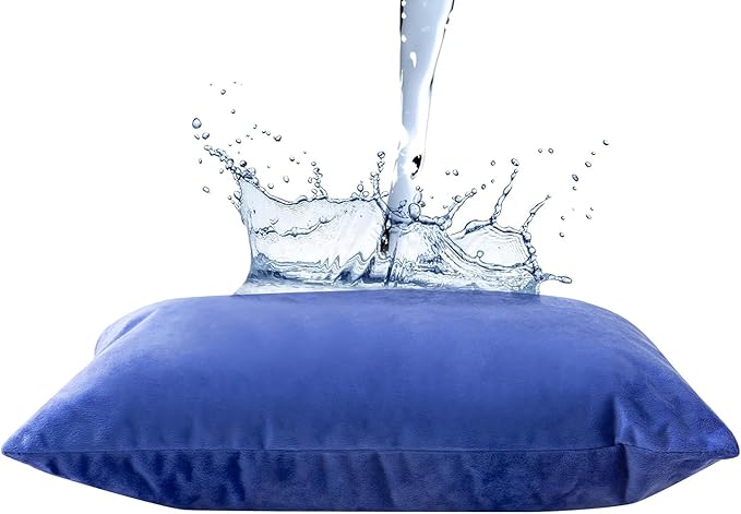 Small Shredded Gel Memory Foam Pillow,Adjustable for Contoured Support -Portable Ideal for Backpacking, Camping, Travel, Car, Airplane,Office Nap