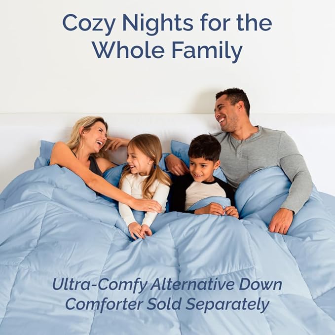 Full XL Bed Sheet - 4 Piece Full XL Bed Sheets Set - Soft, Breathable & Cooling - Hotel Luxury Bedding for Women, Men, Kids, Teens, Boys & Girls - Deep Pockets, Comfy, Fade & Wrinkle Free - Light Blue