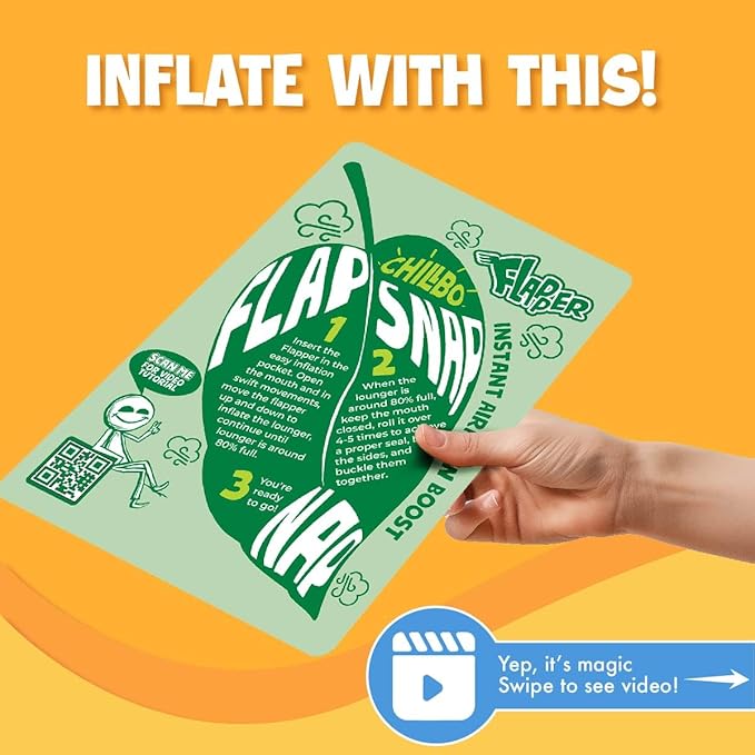 Chillbo Lazybone Inflatable Couch - Ultimate Inflatable Lounger for Maximum Chill - The Perfect Blow Up Couch for Music Festivals Or Inflatable Lounger for Camping