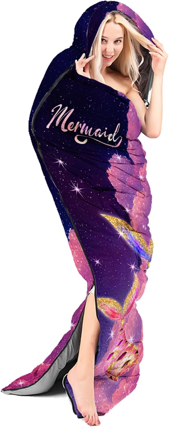 Sleeping Bags for Adults and Kids Backpacking Camping Sleeping Bags for Girls and Boys Lightweight Waterproof Cold/Warm 3-Season