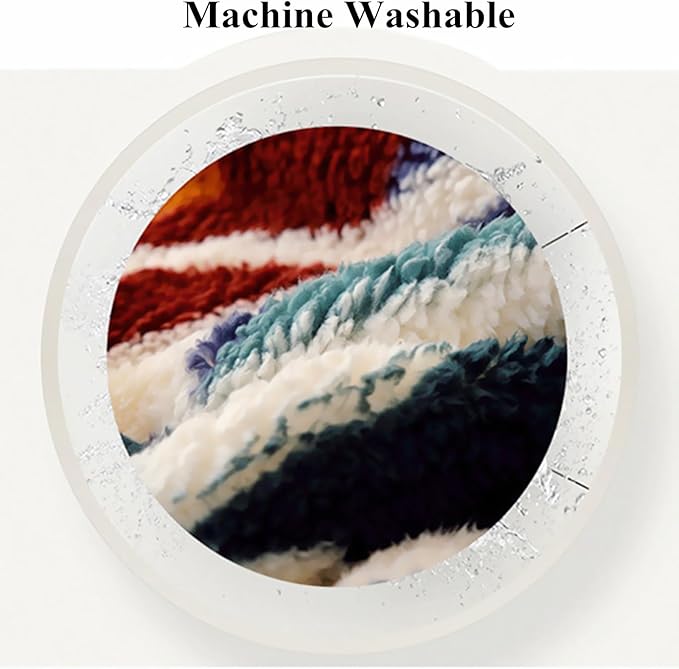 UKELER Boho Sherpa Throw Blanket 60'' × 80'', Ultra Soft Sherpa Fleece Blankets for All Season, Southwestern Aztec Cozy Blanket for Bed/Couch/Sofa/Office/Camping