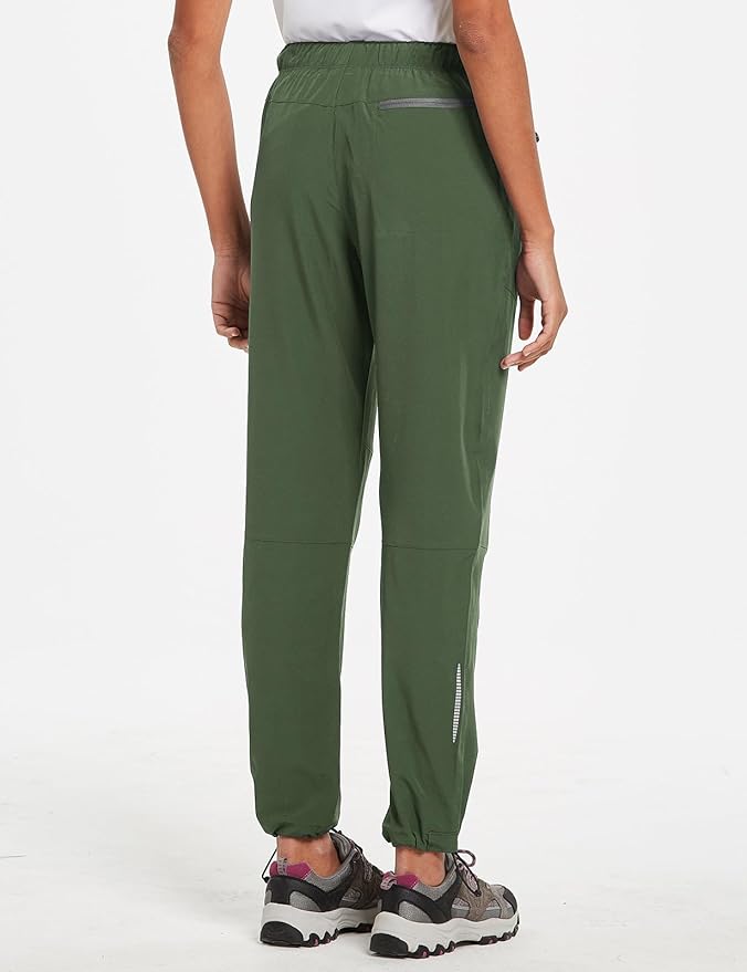 baleaf Women's Hiking Pants Quick Dry Lightweight Water Resistant Elastic Waist Cargo Pants for All Seasons