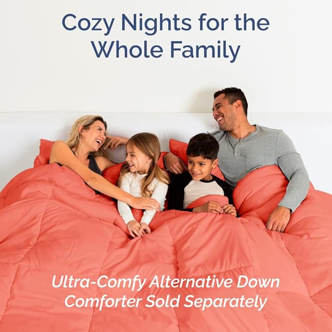 Full XL Bed Sheet - 4 Piece Full XL Bed Sheets Set - Soft, Breathable & Cooling - Hotel Luxury Bedding for Women, Men, Kids, Teens, Boys & Girls - Deep Pockets, Comfy, Fade and Wrinkle Free - Coral