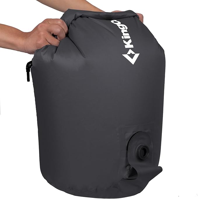 KingCamp Air Pump Sack, Roll Top Compression Pump Bag Ultralight Pump Sack Multi-Use Waterproof Outdoor Dry Bag Storage Bag for Inflation Sleeping Pad, Mattress & Camping Mat