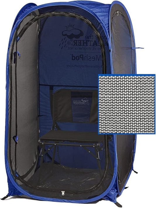 WeatherPod® The Original Shark Tank MyPod™ Mesh 1-2 Person Pop-Up Screen Pod - Keeps Out Bugs, Mosquitos, and Harmful UV Rays - UPF 50 for Maximum Protection from The Sun