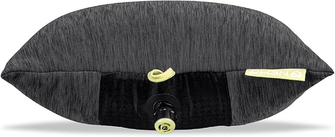 NEMO Equipment Fillo Elite Ultralight Backpacking Pillow - Black Pearl/Citron - One Size