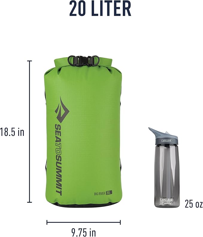Sea to Summit Big River Dry Bag, Ultra-Durable Roll-Top Dry Storage