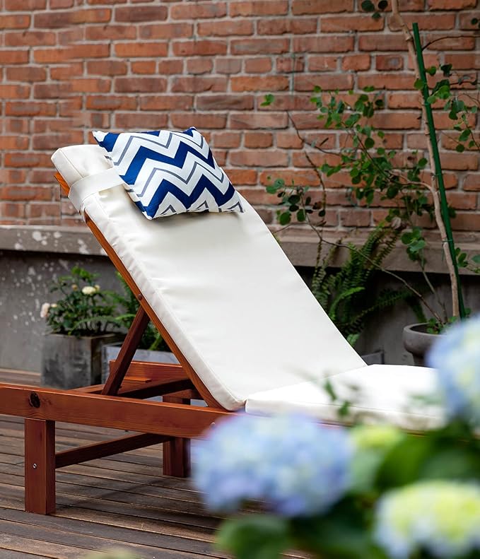 Outdoor Pillows for Lounge Chair Head Resting, Small Square Decotative Pillow with Adjustable Stripe for Recliner, Office Chair,Car Seat,Sofa Neck or Lumbar Attachment,Waterproof 2pack