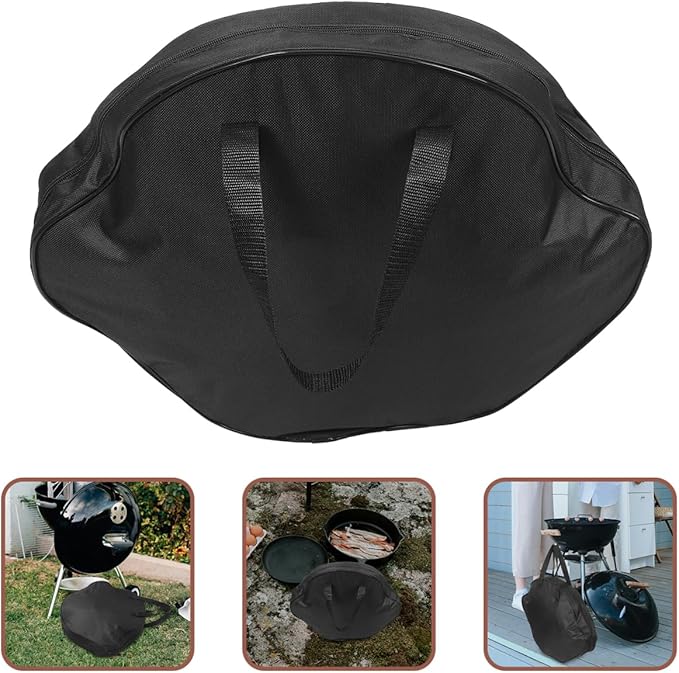 Cast Iron Skillet Storage Bag Portable Barbecue Pan Pouch for Outdoor Camping Oxford Cloth Large Capacity Design Fits Skillets