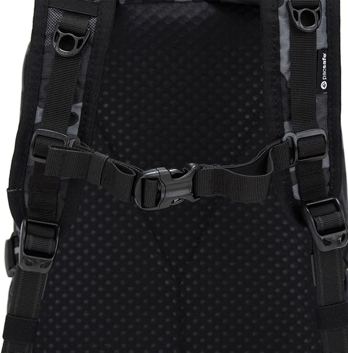 Pacsafe Vibe 25L Anti Theft Travel Pack Casual Daypack, Black