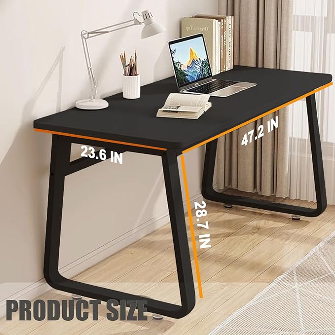Computer Desk Modern Simple Style Desk for Home Office, 47.2 inch Small Writing Table or Bedroom