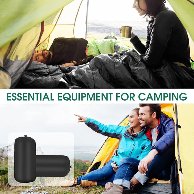 Tudomro 16 Pack Winter Camping Sleeping Bags Bulk Adults 4 Season Warm Cold Weather Lightweight Waterproof Compact Backpacking Sleeping Bag for Travel Hiking