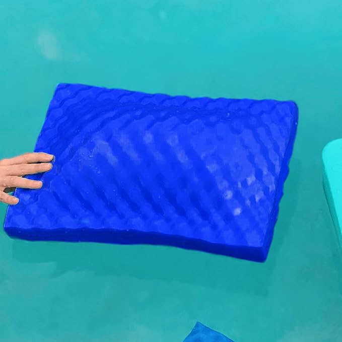 VOS Waterproof Pillow, Lightweight and Comfortable Outdoor Pillows for Beach, Pool, Hiking, Backpacking, Camping, Hunting and Fishing (Blue Rectangle)