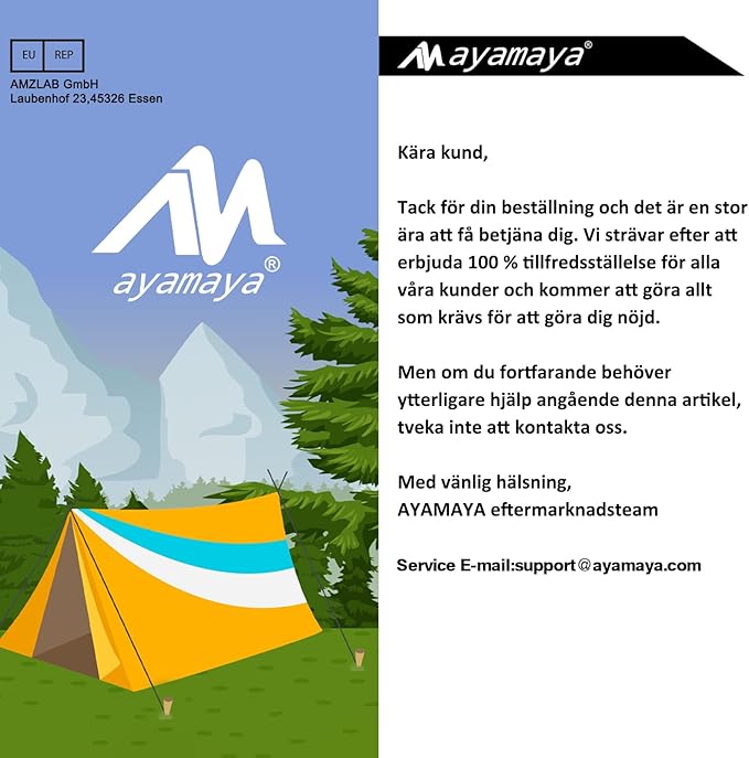AYAMAYA Camping Tarp with Poles Heavy Duty, 10 x 15 FT Extra Large Waterproof Tarp Tent Awning, Hammock Rain Fly Sun Shelter for Camping, Beach, Picnic, Outdoor Activities