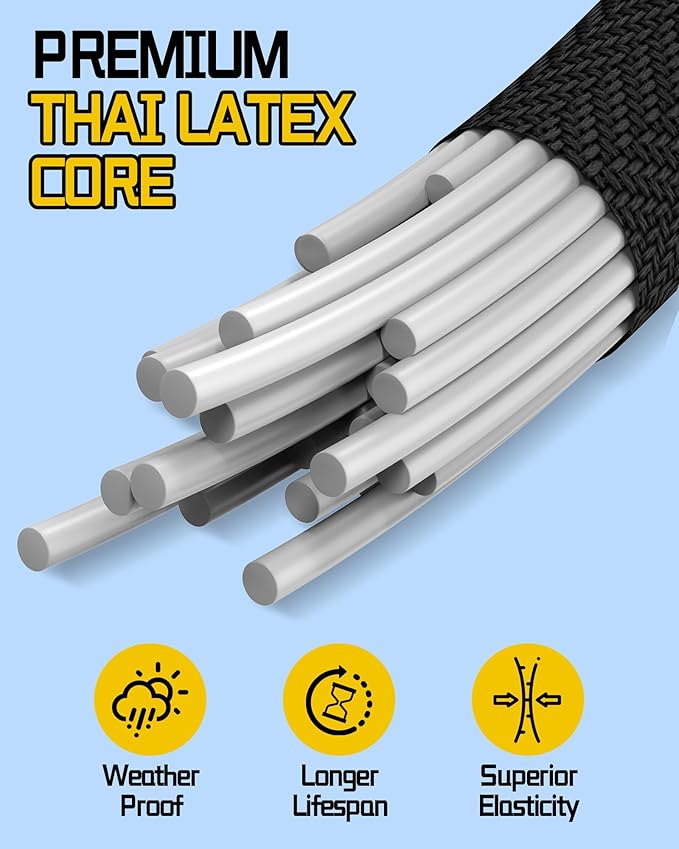 8 Pcs 80 Inch Adjustable Carabiner Bungee Cords with Hooks, Easy to Adjust from 7" to 80", Black Bungee Straps with UV-Resistance & Superior Elasticity for Cargo, Bike, Luggage, Carts, Truck, etc