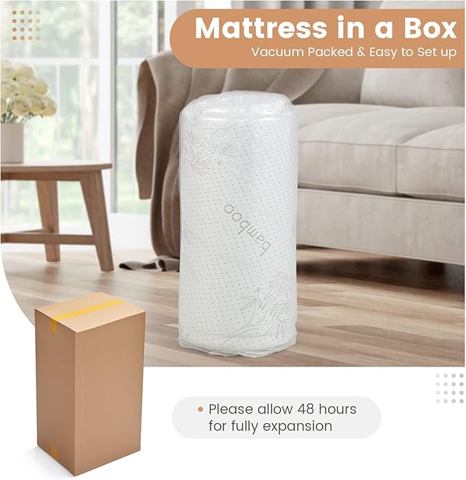 Giantex Folding Mattress, 4 Inch Gel-Infused Tri-fold Mattress with Bamboo Cover & Carry Bag, CertiPUR-US Certified, Foldable Cooling Mattress Topper for Guest Room Dorm RV Camp Floor, Full