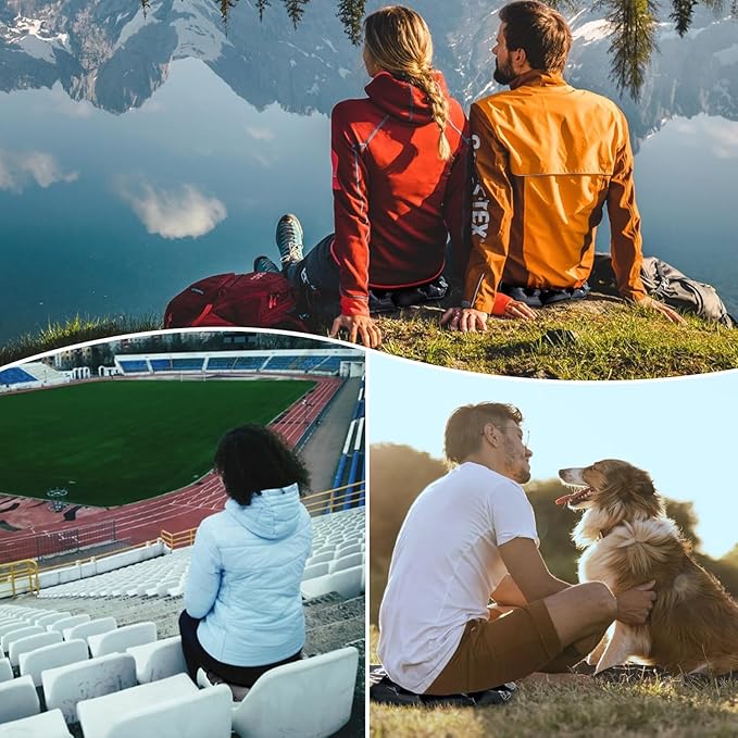 ONTYZZ Inflatable Seat Cushion Lightweight Stadium Seat Pad Travel Air Seat Cushion for Hiking Office Airplane Stadium Car