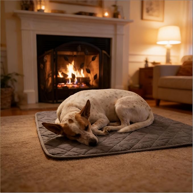 Thermal Reflection Pad for Dogs, Stop Joint Heat Loss – Restore Mobility & Comfort, Reflects Body Heat Back to Joints, No Electricity,Soft Sleeping Pad for Cold Floors, Washable (Blue, XL)