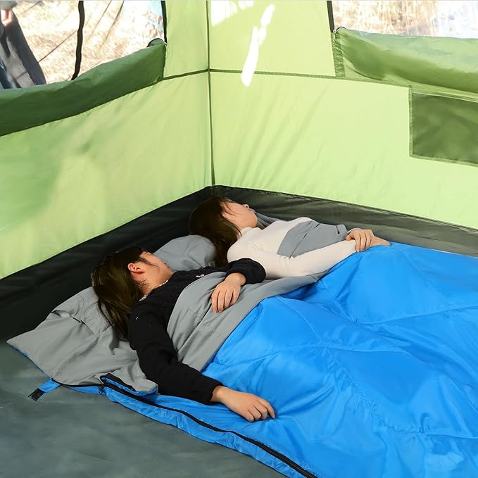 REDCAMP Ultra Lightweight Sleeping Bag for Backpacking, Hiking, Comfort for Adults Warm Weather, with Compression Sack