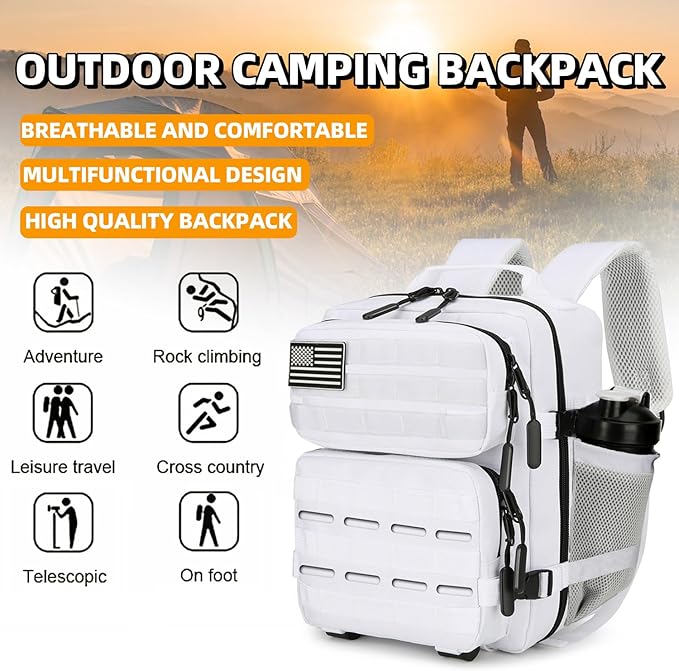 9L Mini Tactical Backpack for Men and Women Tactical Backpack Small for Hiking Small Tactical Bag Fitness Pack