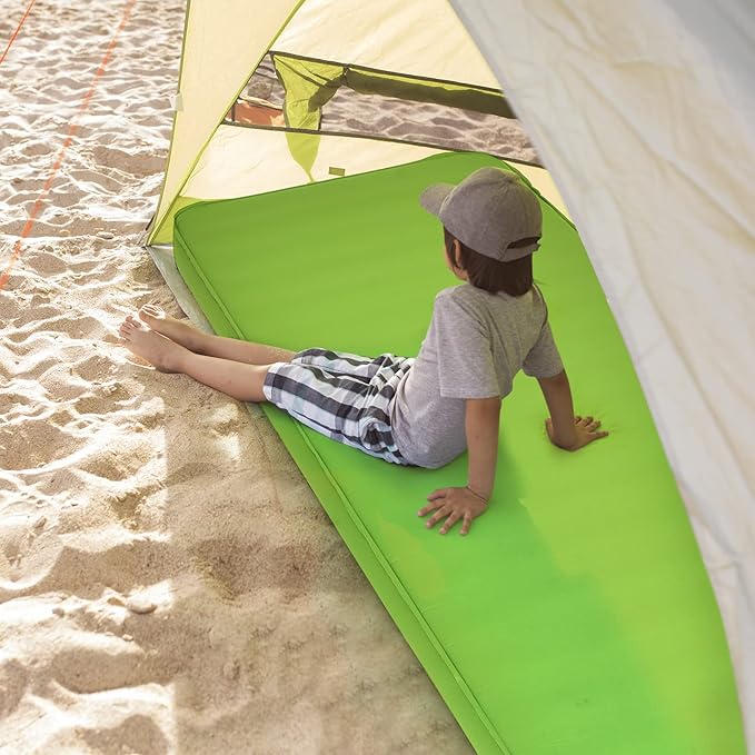 Giantex 4 Inch Self Inflating Camping Mat, Green, Compact, Inflatable, Lightweight