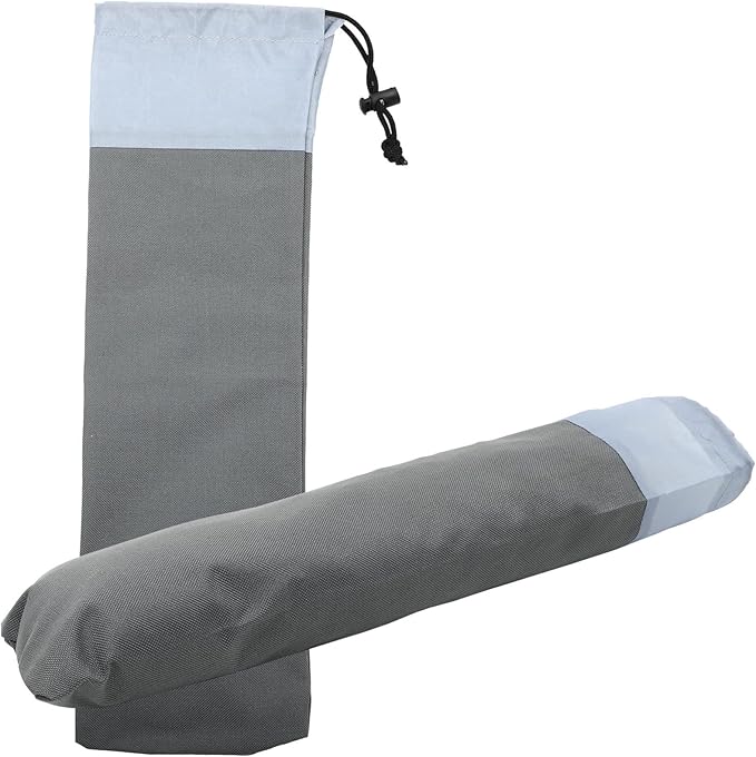 Gatuida 2Pcs Camping Tent Stakes Bag Heavy Duty Stakes Oxford Cloth Pouch Portable Outdoor Camping Spikes Storage Peg Bag Fishing Rod Pouch