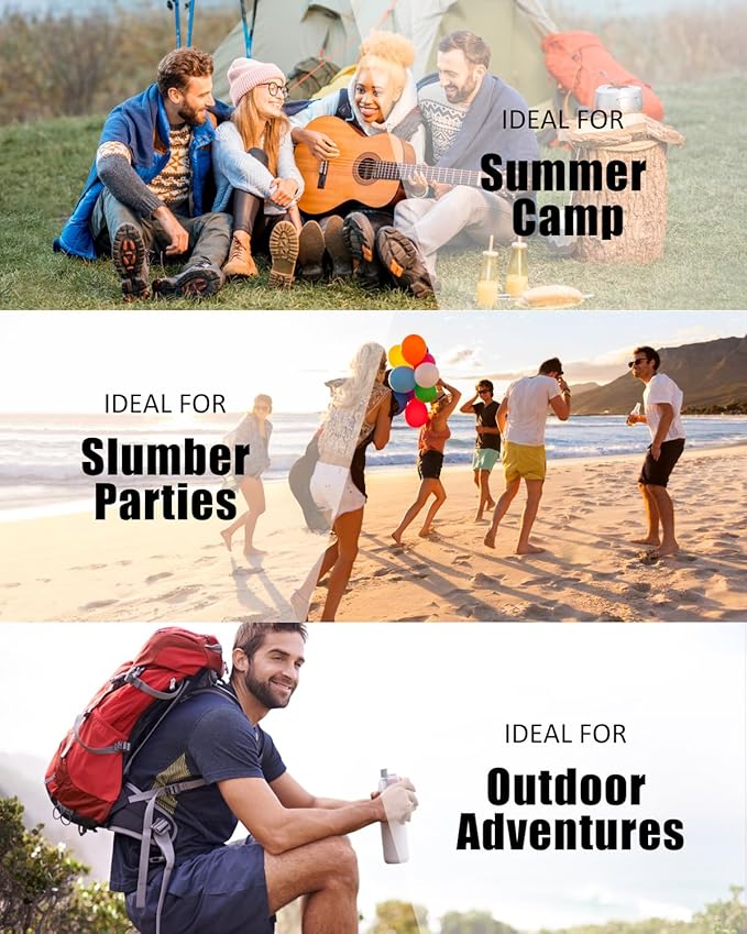 Sleeping Bags for Adults Cold Weather - 20 Degree Big&Tall Size Backpacking Lightweight Waterproof for Girls Boys Mens Teen Women for Camping Hiking Outdoor Travel Hunting with Compression Bags