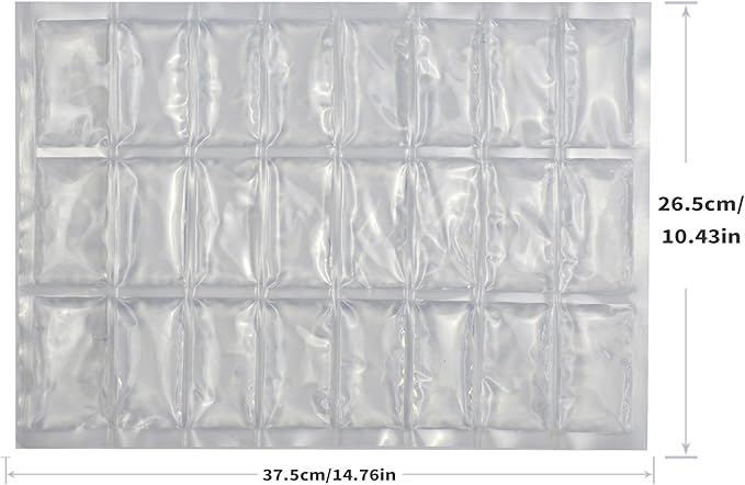 Freeze Solid Yet Flexible! 2 PCS Segmented Cooler Mats - No Leak Gel Ice Sheets, Foldable for Any Cooler or Bag, Keep Food Dry for Beach, BBQ, Boating, Parties