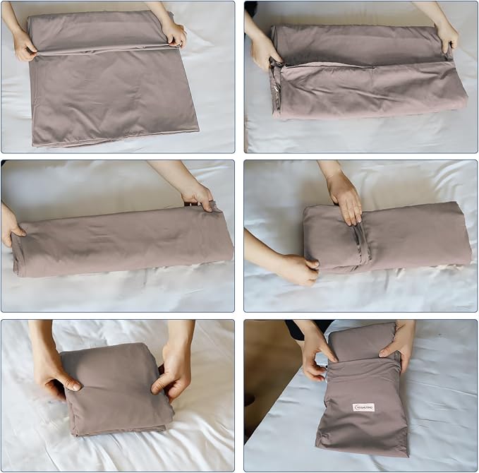 Sleeping Bag Liner, Ultralight Travel Sheet with Zipper and Compact Carry Bag, Portable Sleeping Camping Sheet, Soft Sleeping Bag Sack for Hotel, Hiking, Tenting, Camping