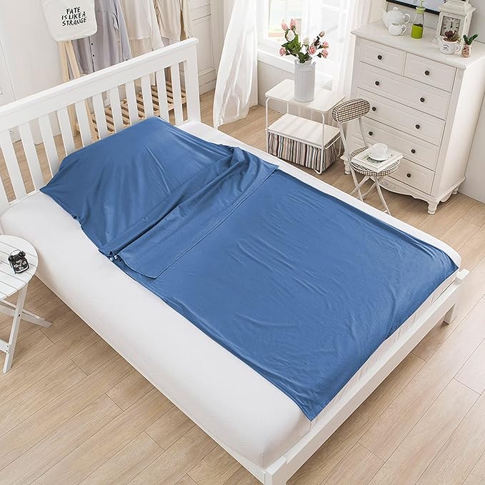 Travel and Camping Sheets Sleeping Bag Liner,Lightweight Travel Sheets for Hotel Portable Hotel Sleeping Bag Sack for Adults,Premium Soft Hotel Sleep Sheet for Traveling Hostels Picnic