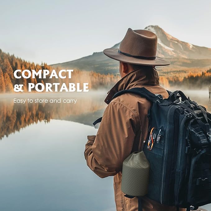 Lixada Titanium Pot, Lightweight Camping Pot Titanium Cup Titanium Backpacking Pot with Portable Foldable Handles for Outdoor Camping Hiking Backpacking