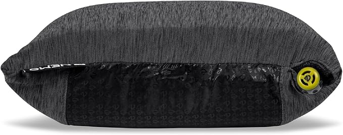 NEMO Equipment Fillo Backpacking & Camping Pillow - Black Pearl/Birch Bud - One Size
