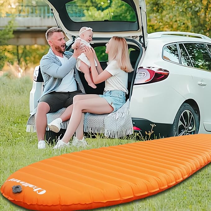 Ultralight Sleeping Pad for Camping, 74.8"x23.2" Camping Mat with Pump Sack Inflatable Sleeping Pads Compact for Camping Backpacking Hiking Traveling Tent