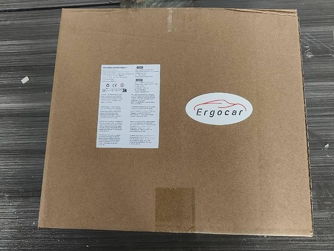 Ergocar Inflatable Mattress Camping Thickened Portable Travel Camping Flocking Bed Double-Layer Inflatable Valve Suitable for Suvs, Rear Seats, Automobiles
