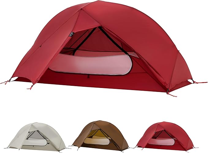 Thous Winds Camping Tent, 1 Person Lightweight Tent for Backpacking, Ultralight Easy Setup Waterproof Camping Tent, for Outdoor Trekking Mountaineering