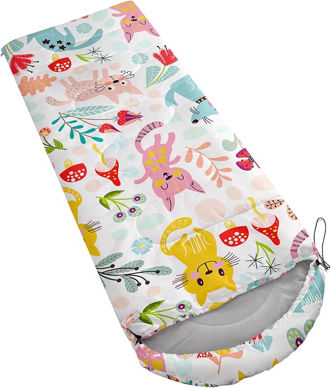 QOOMO Camping Sleeping Bags,3 Season Warm & Cool Weather,Lightweight,Waterproof Sleeping Bags for Adults & Kids,Traveling,and Outdoors,Camping Gear Equipment