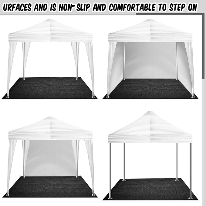 10x10 ft Outdoor Storage Shed Floor Mat Waterproof, Non Slip & Washable Camping Tent Carpet for Outdoor Camping, Lawn Supplies (Storage Shed Not Included)