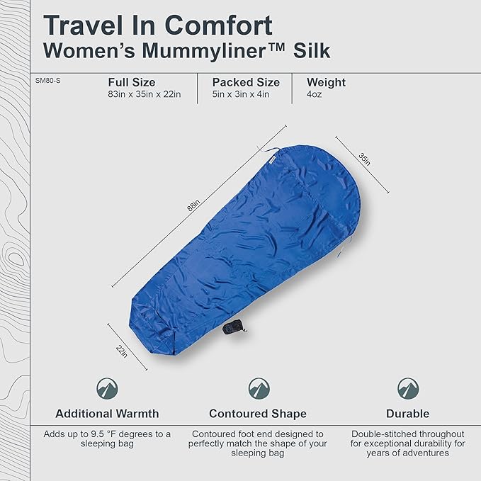 cocoon - Premium - MummyLiner - Silk - Small