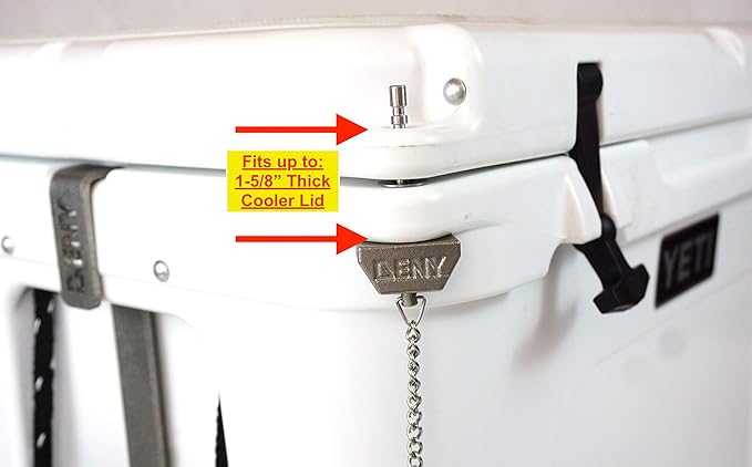 DENY Cooler Security Lid Lock Fits YETI Tundra 35,45,65qt Coolers