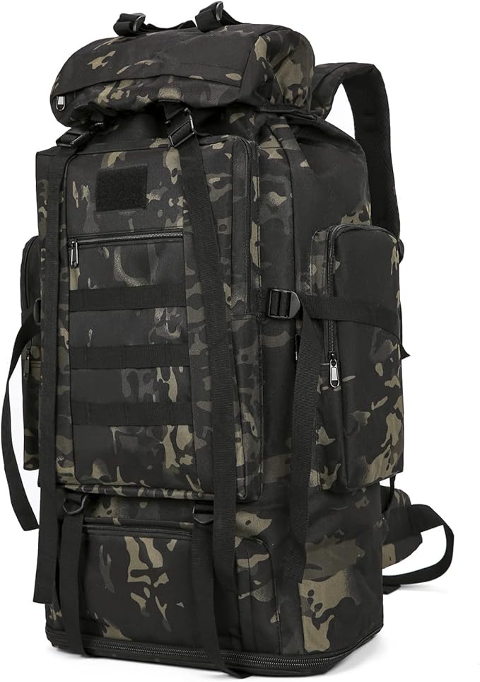 Hiking Backpack for Men 70L/100L Camping Backpack Military Rucksack Molle 3 Days Assault Pack for Climbing | Camping Backpack, 3 Days Assault Pack, for Climbing