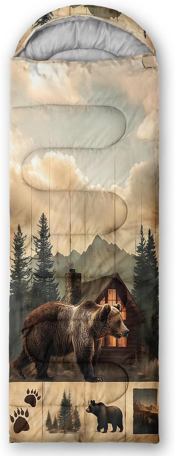 AILONEN Girls Pink Camping Sleeping Bags,Lightweight & Waterproof,3 Season Warm & Cool Weather,Cute Bow Duck Print Sleeping Bags for Kids,Girls,Adults Travelling,Outdoors