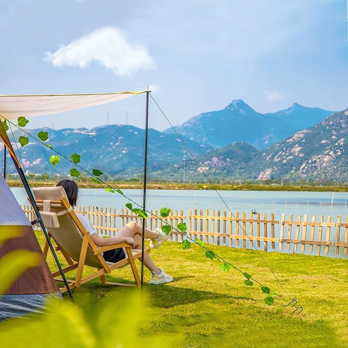 ERYTLLY 16In Rebar Stakes J Hook Heavy Duty Galvanized Metal Stakes for Ground Barrel Soil Tent Swing Set Anchors Fence Stakes Curved Steel Plant Support Garden Stakes with Hooks (16in 8pk)