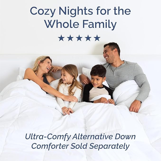 Cal King Size 4 Piece Sheet Set - Comfy Breathable & Cooling Bed Sheets Set - Hotel Luxury Bedding for Women, Men, Kids, Teens, Boys & Girls - Deep Pockets, Ultra-Soft, Wrinkle Free - Oeko-Tex - White
