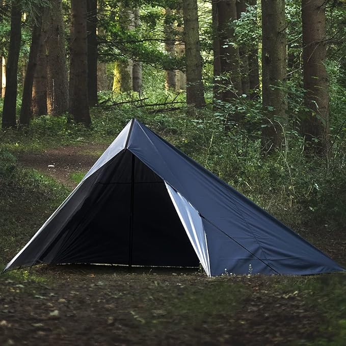 Bearhard Waterproof Camping Tarp, Lightweight Hammock Rain Fly, UV Protection and PU 3000mm Waterproof Backpacking Tarp, 10x10ft/10x12ft Large Tent Footprint or Shelter Kit for Hiking and Outdoor Adventure