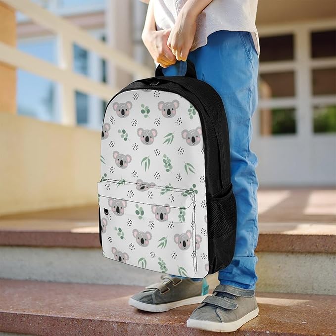 Sturdy Multipurpose Dual Shoulder Bag for Gym and Outdoor Activities, Koala Grey, Travel Hiking Daypack