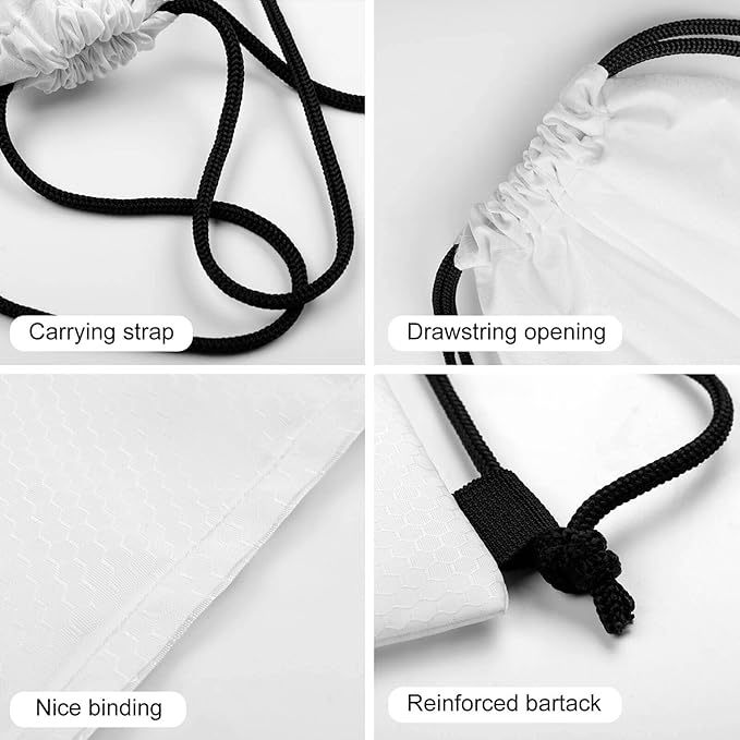 Waterproof Drawstring Bag Gym Sack Sports Backpack for Hiking Swimming Beach Yoga Gear Lightweight Unisex, Happy Halloween Bat Black Bats Purple Bags